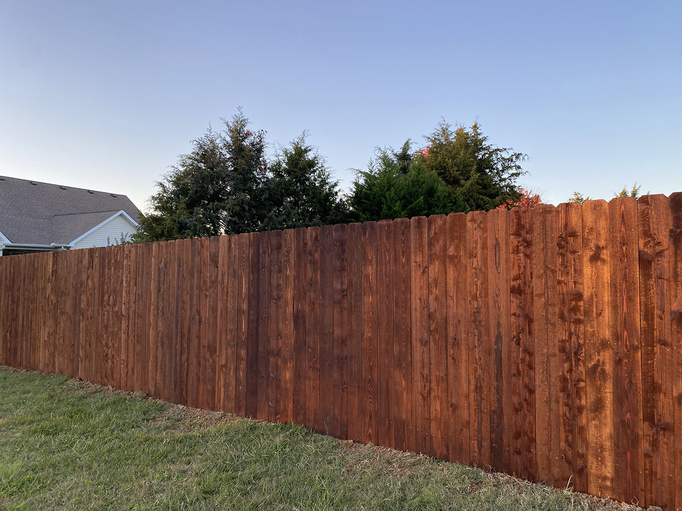Photo of a TN wood fence