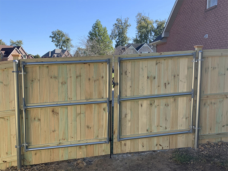 Residential wooden fence gate Middle TN