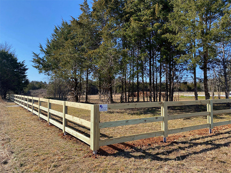 Split rail wooden fence Middle TN